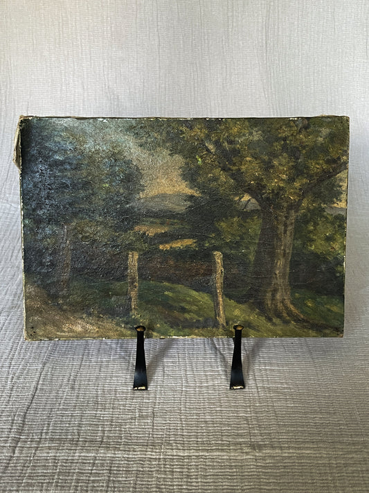 Vintage Landscape Oil Painting on Canvas