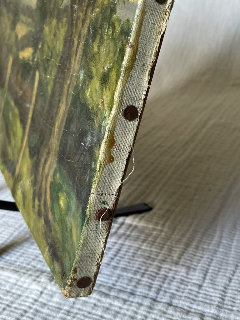 Vintage Landscape Oil Painting on Canvas
