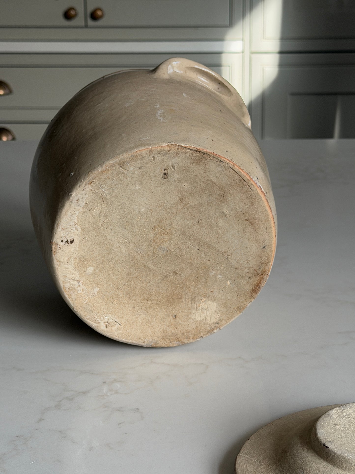Lidded Beige French Confit Pot