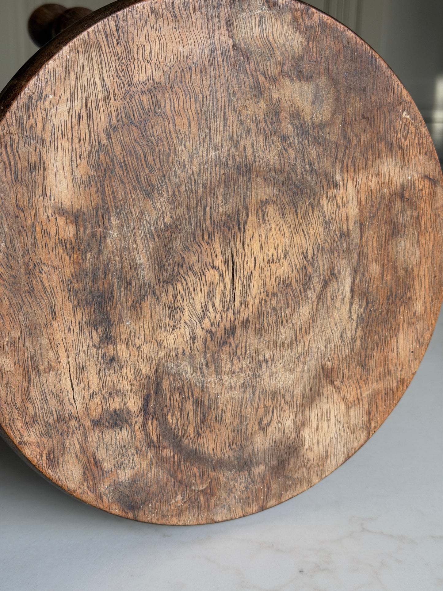 Small Round French Bobbin Milking Stool
