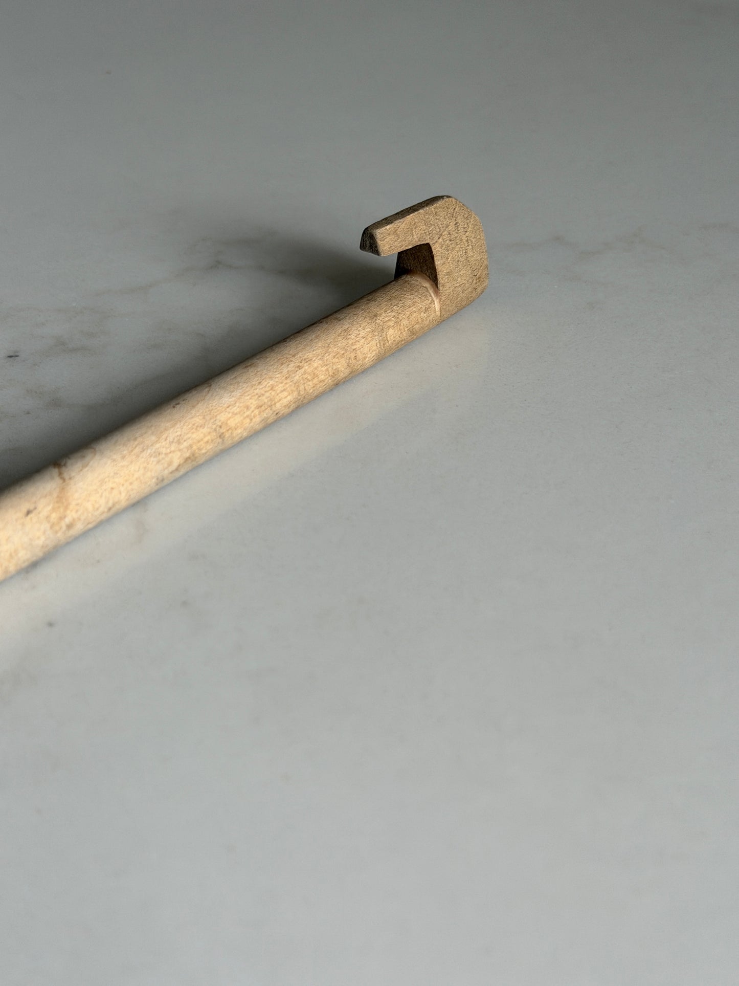 Hand Carved French Wooden Spoon with Hanging Hook