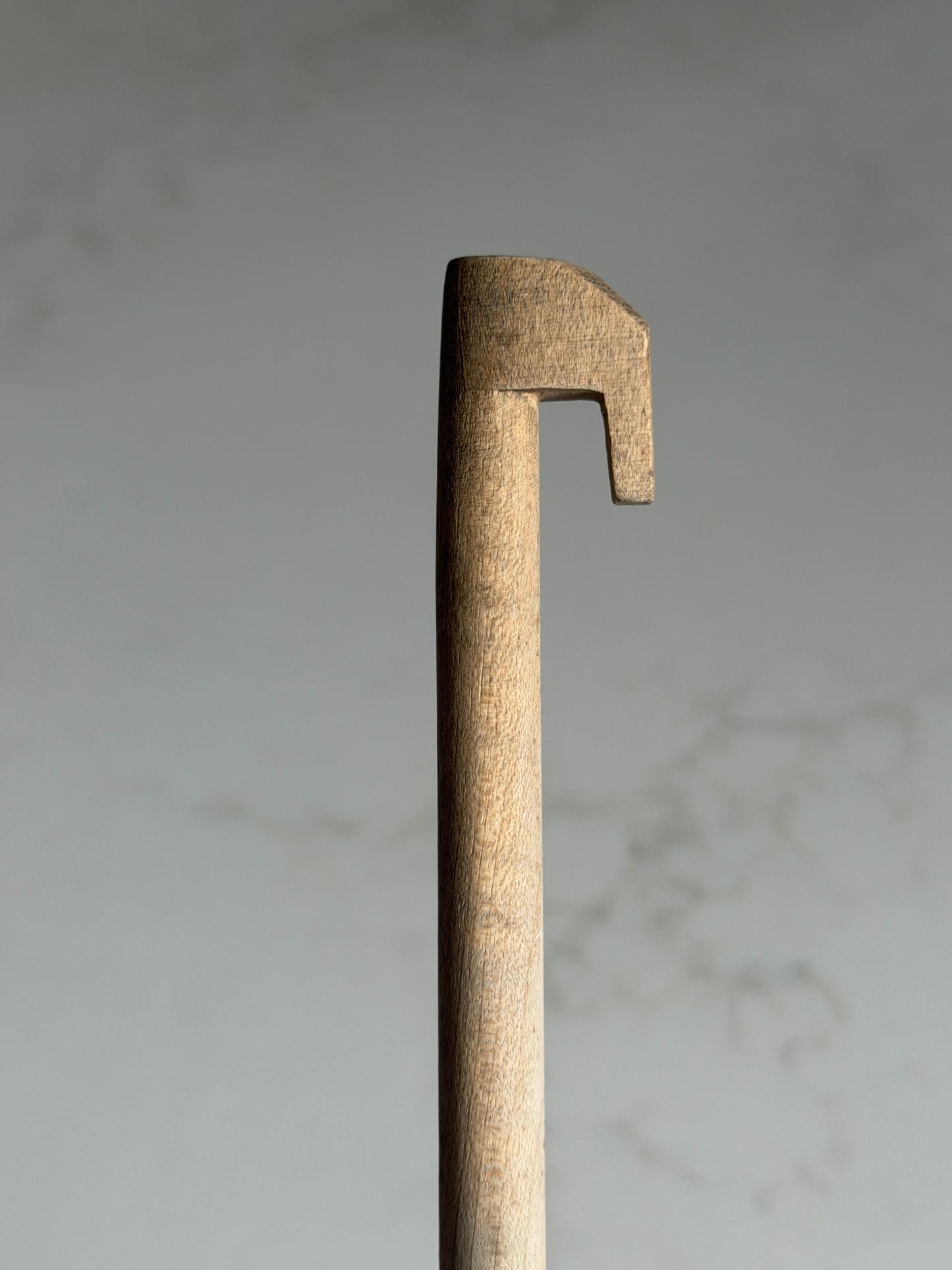 Hand Carved French Wooden Spoon with Hanging Hook