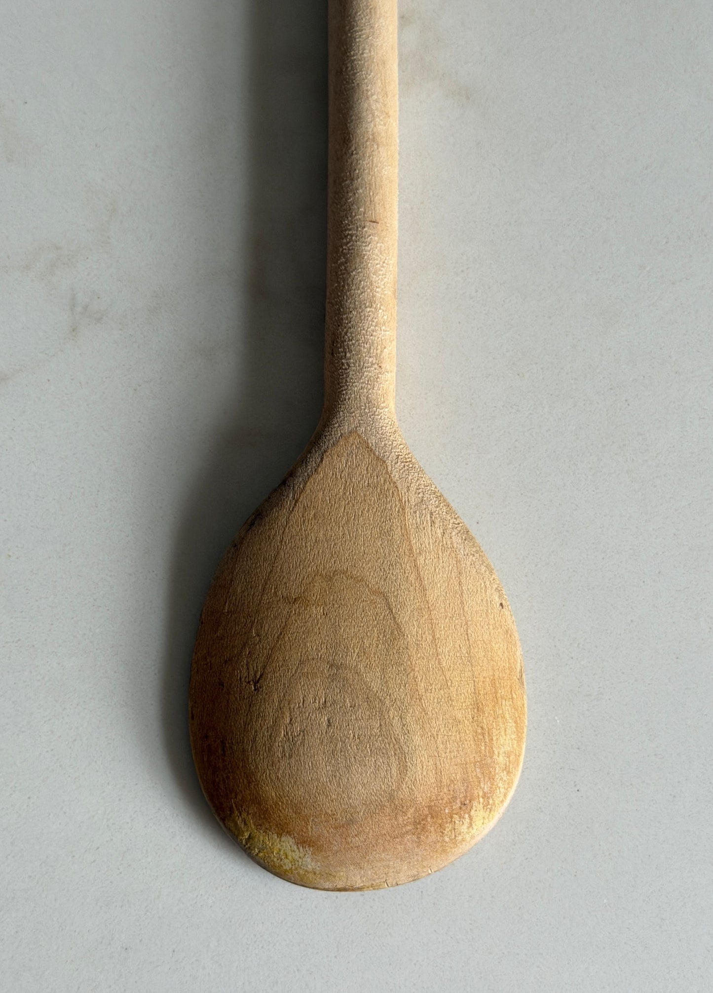 Hand Carved French Wooden Spoon with Hanging Hook